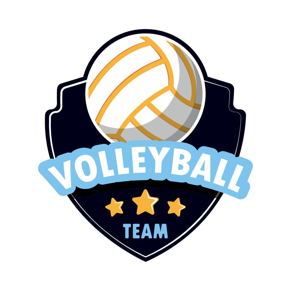 clube de esporte de equipe de vôlei vetor