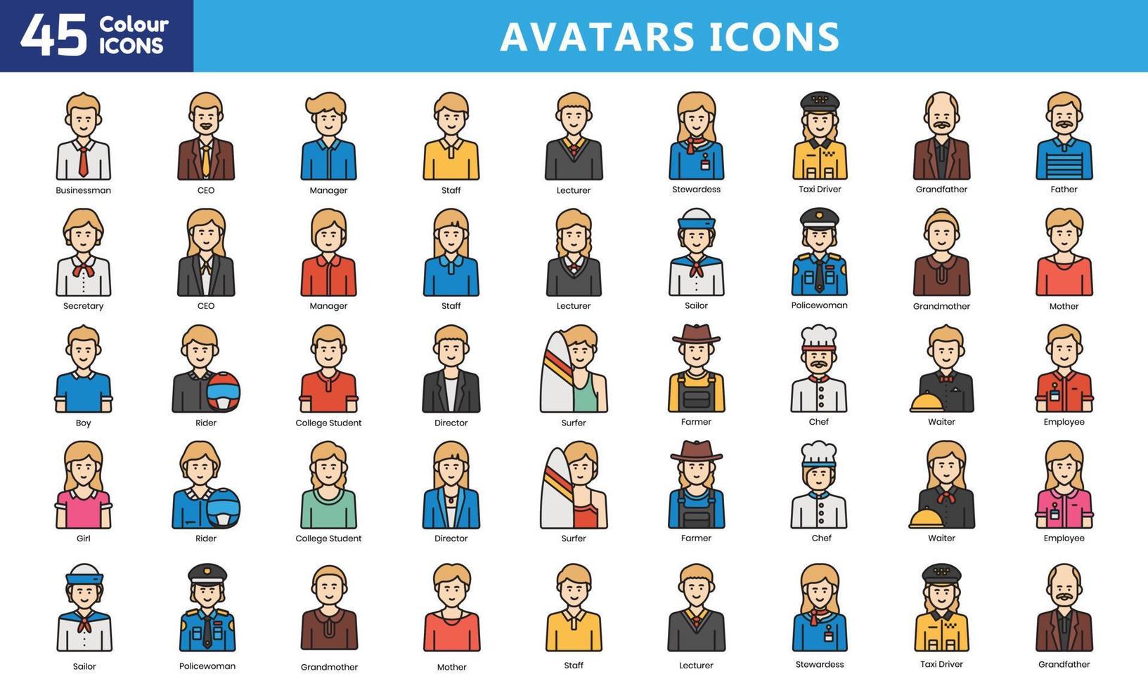 ícones para celular e web. pictogramas de alta qualidade. conjunto de ícones lineares de negócios, médicos, ui e ux, mídia, dinheiro, viagens, etc. vetor