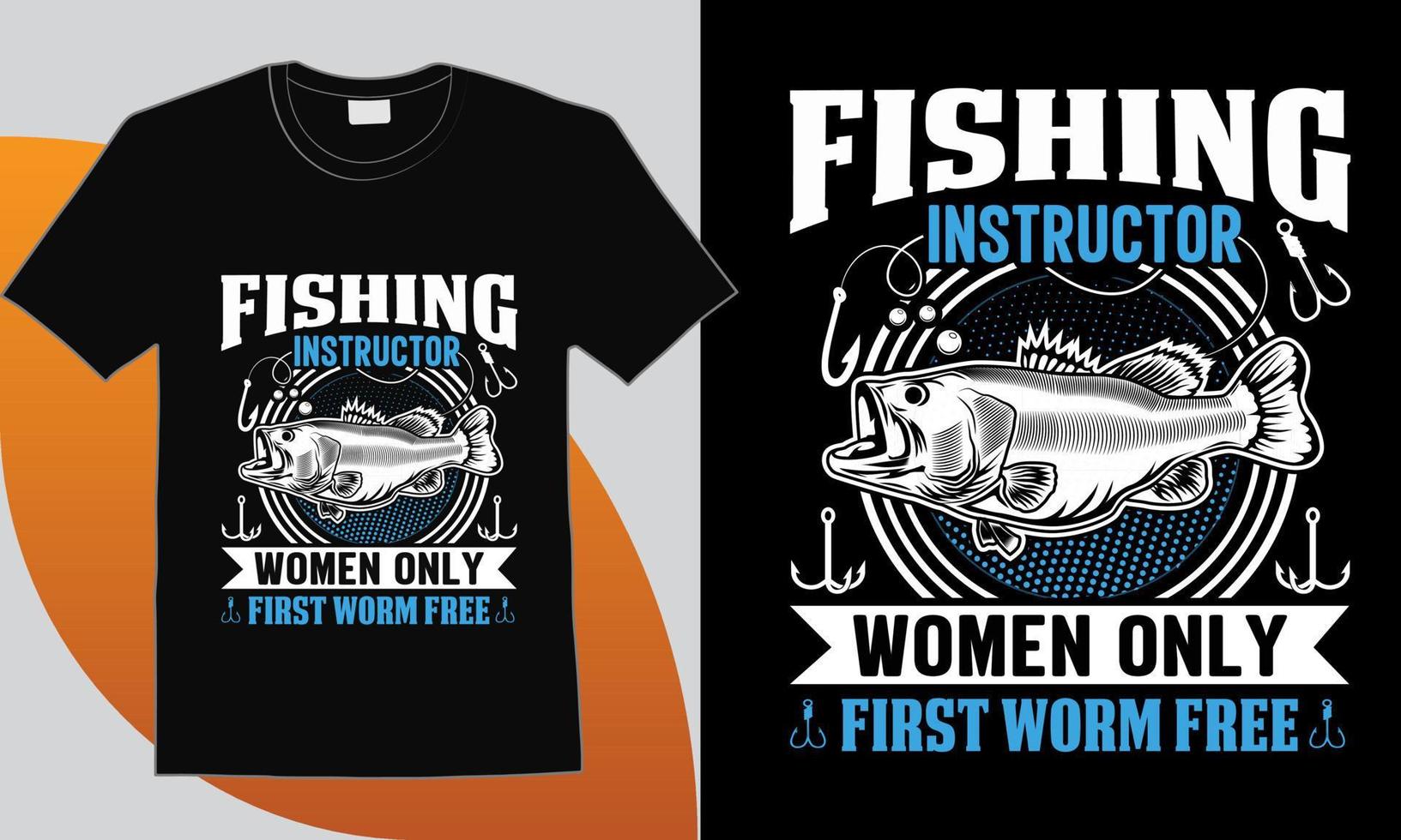 incrível pacote de design de camiseta de pesca vetor