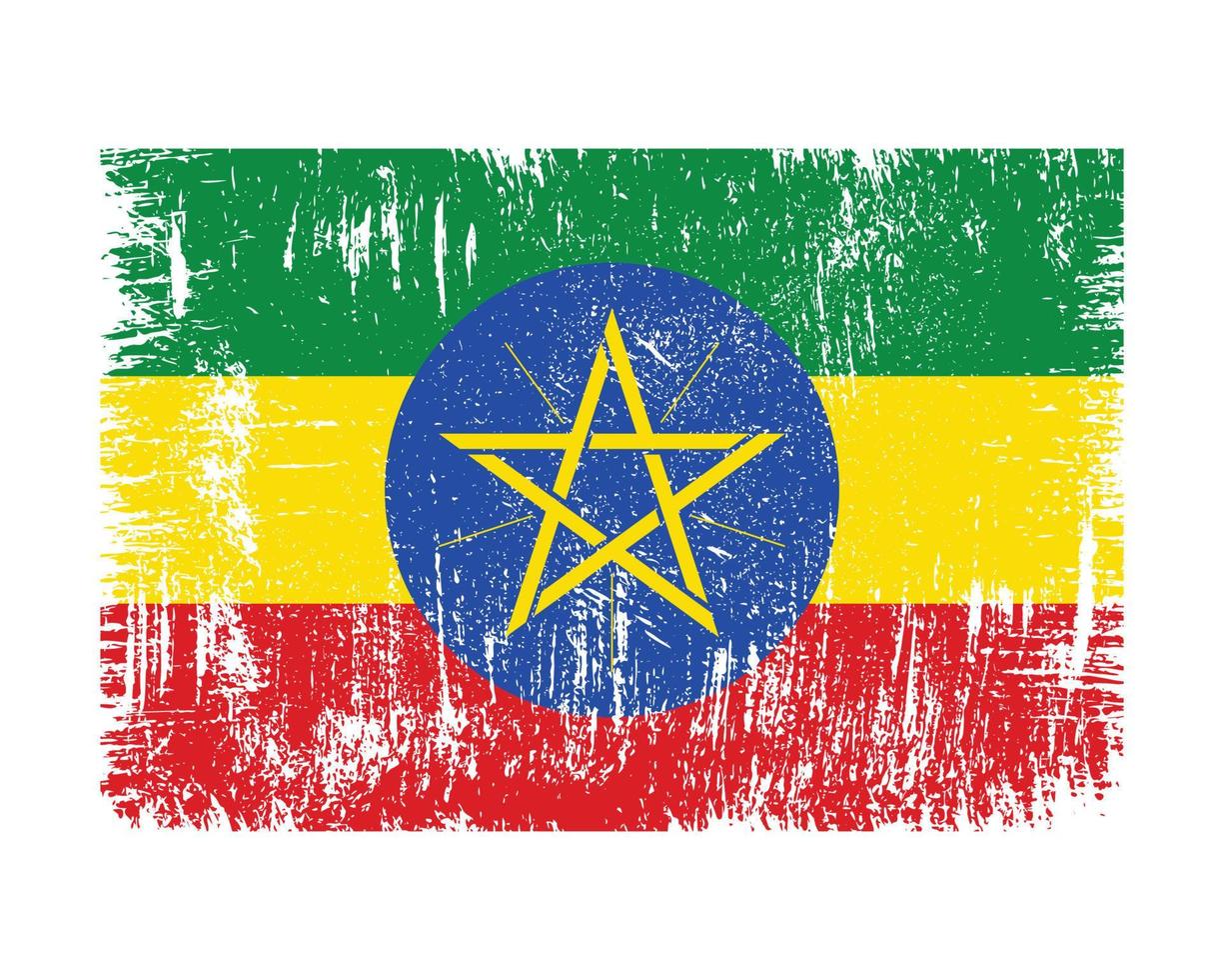 vetor bandeira da etiópia