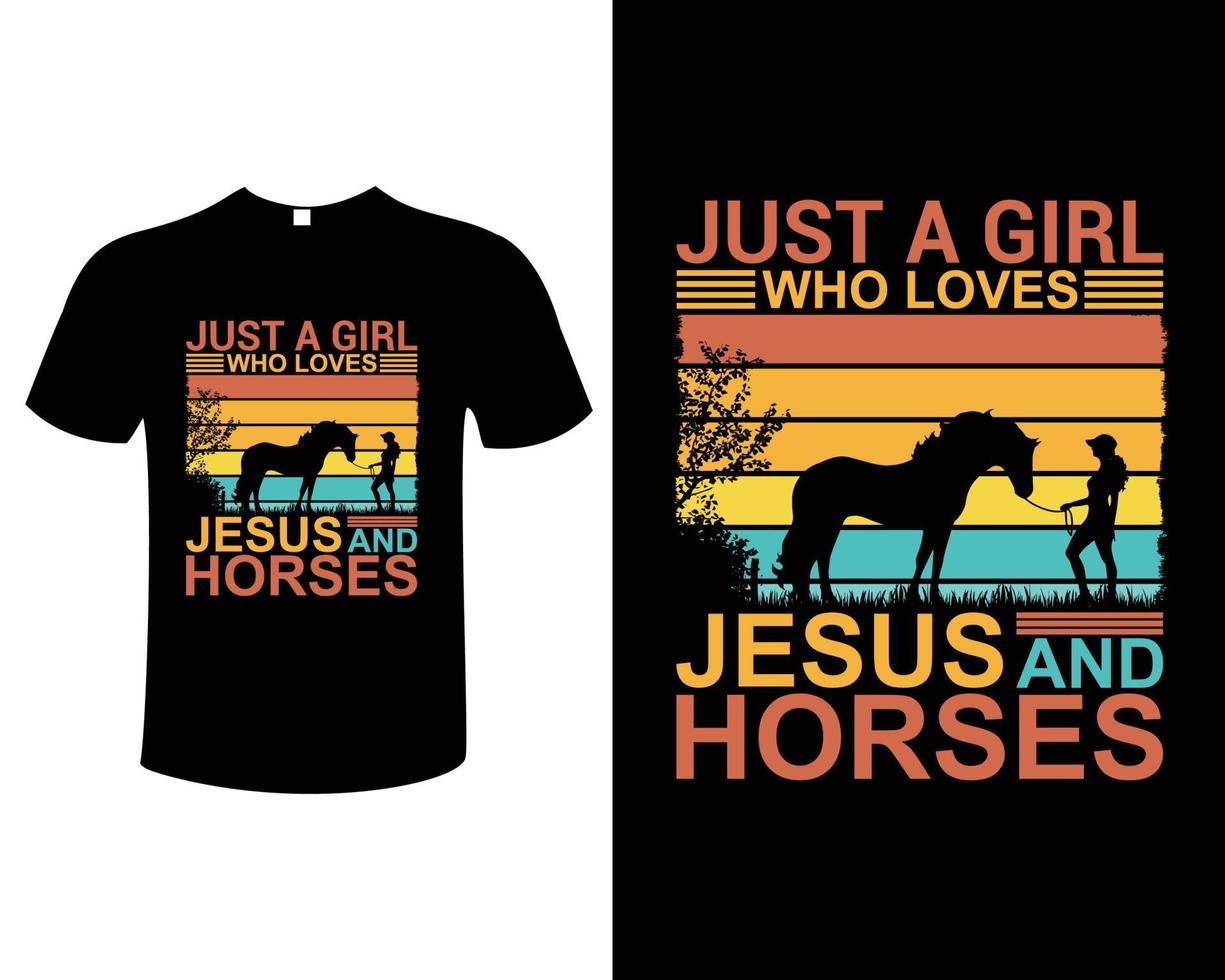 modelo de vetor de design de camiseta de cavalo