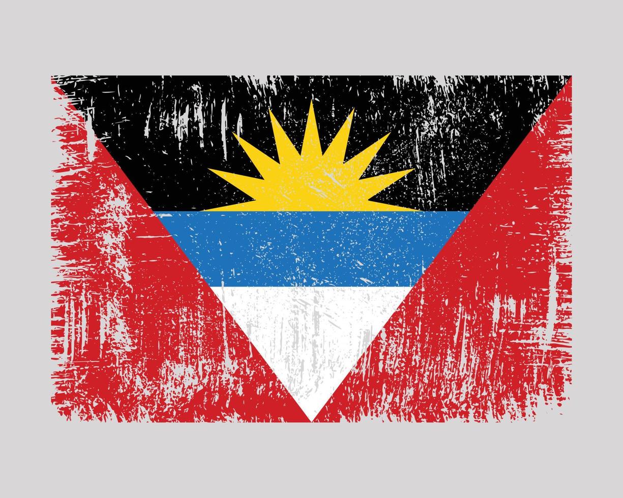 vetor de bandeira de antigua e barbuda