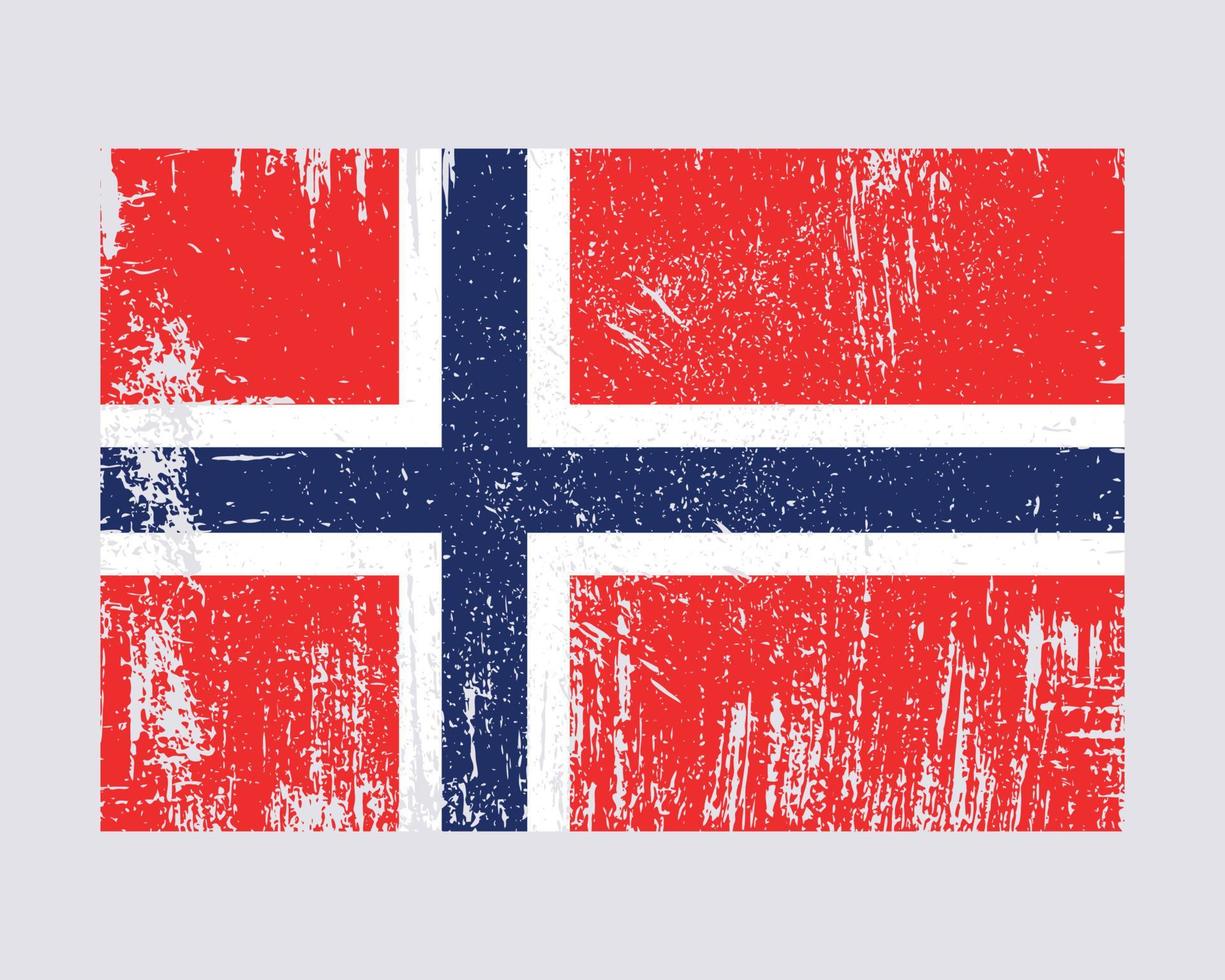 vetor de bandeira da noruega