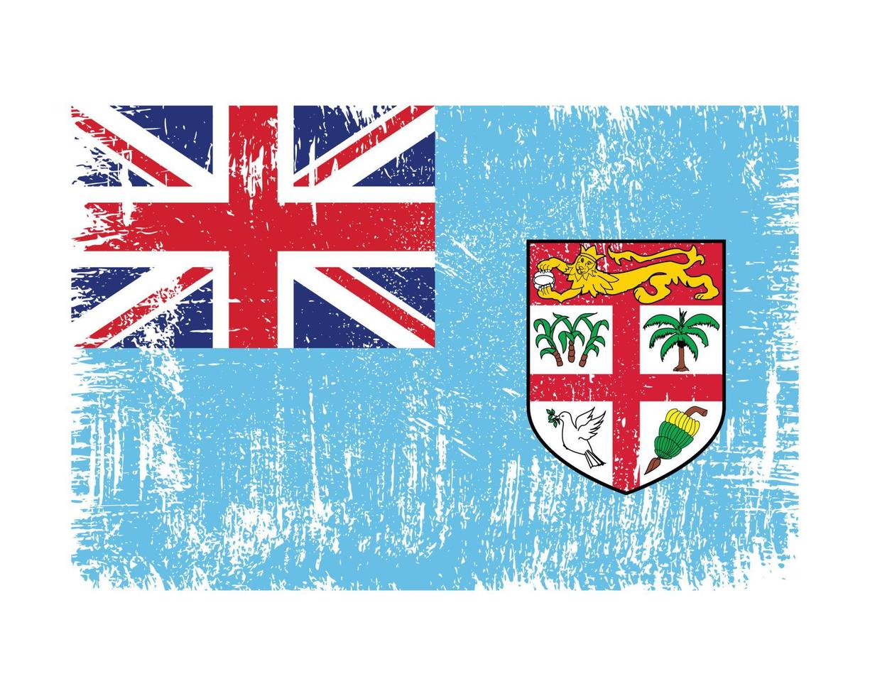 vetor de bandeira de fiji