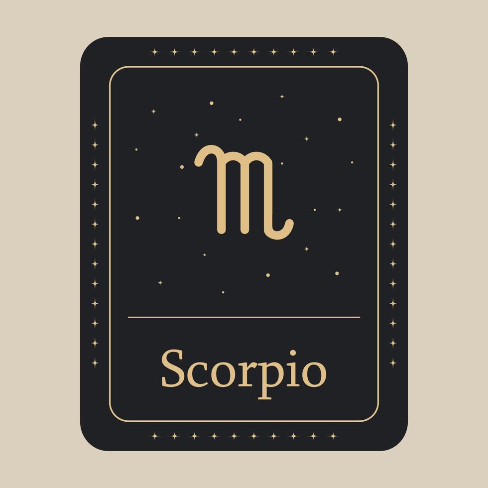 ícone do zodíaco escorpião. ilustração vetorial. vetor