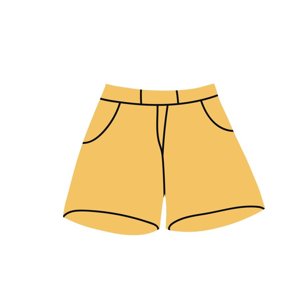 shorts esportivos. roupas modernas para homens e mulheres. ilustração vetorial plana isolada no fundo branco vetor