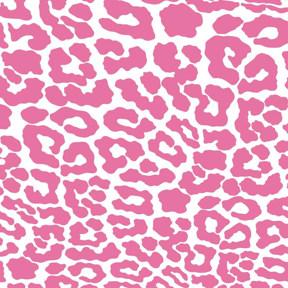 padrão de impressão de leopardo rosa de vetor. resumo de pele de leopardo para impressão, corte, artesanato, adesivos, web, capa, adesivos de parede, decoração de casa e muito mais. vetor