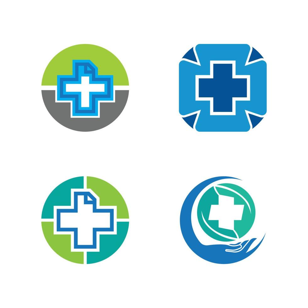 vetor de modelo de logotipo médico de saúde