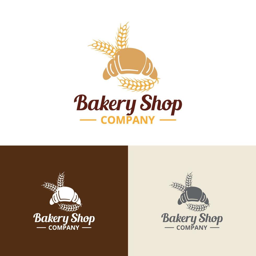 distintivo de padaria ou ilustração em vetor retrô rótulo. loja de pão, mercado de alimentos, café, restaurante etc. ilustração vetorial