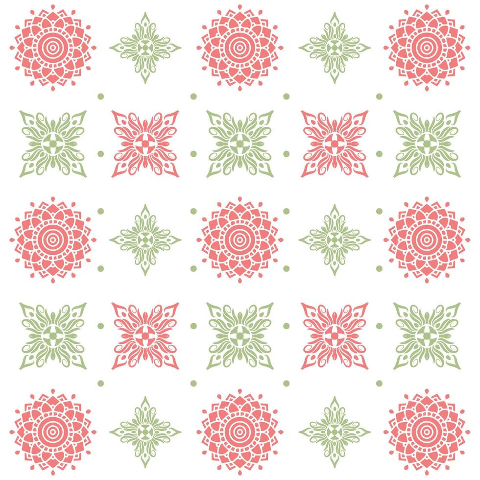 design de padrão de mandala moderno com fundo branco vetor