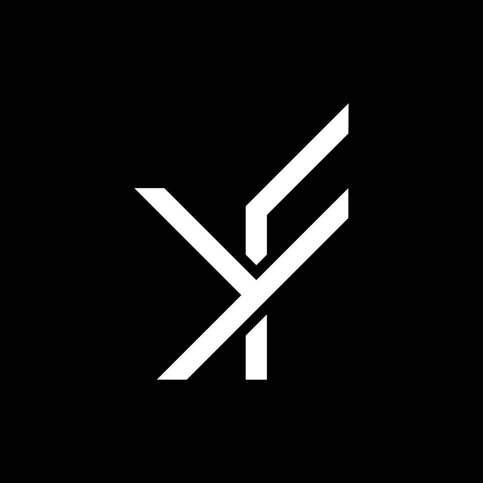 logotipo de negócios de monograma de letra yf vetor