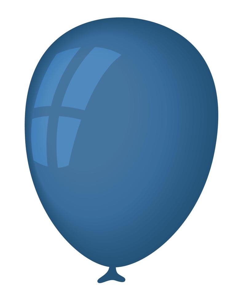 balão de hélio azul vetor