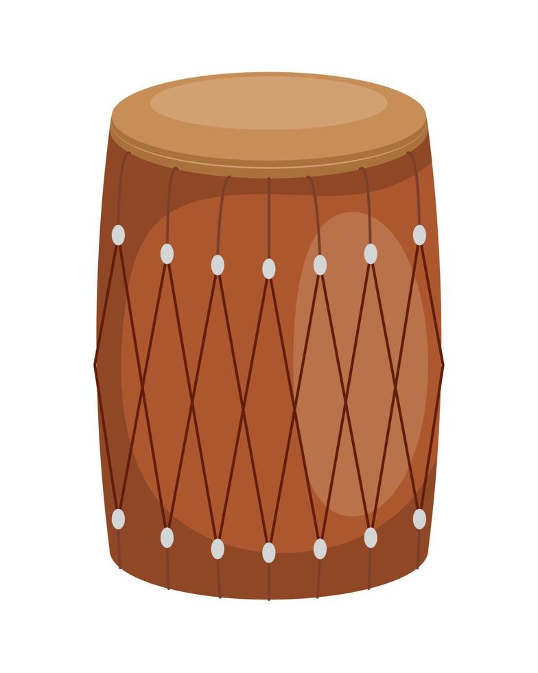 tambor instrumento étnico vetor