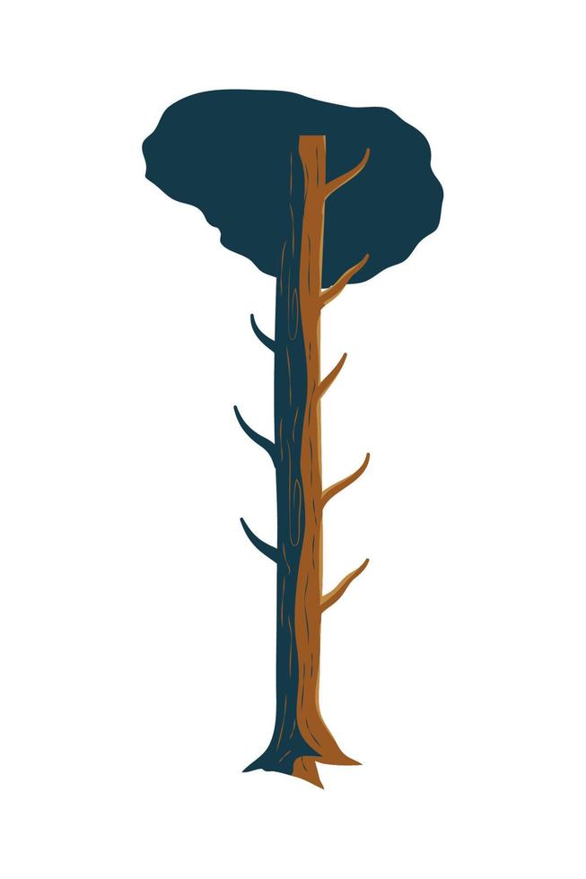 ícone de árvore seca vetor
