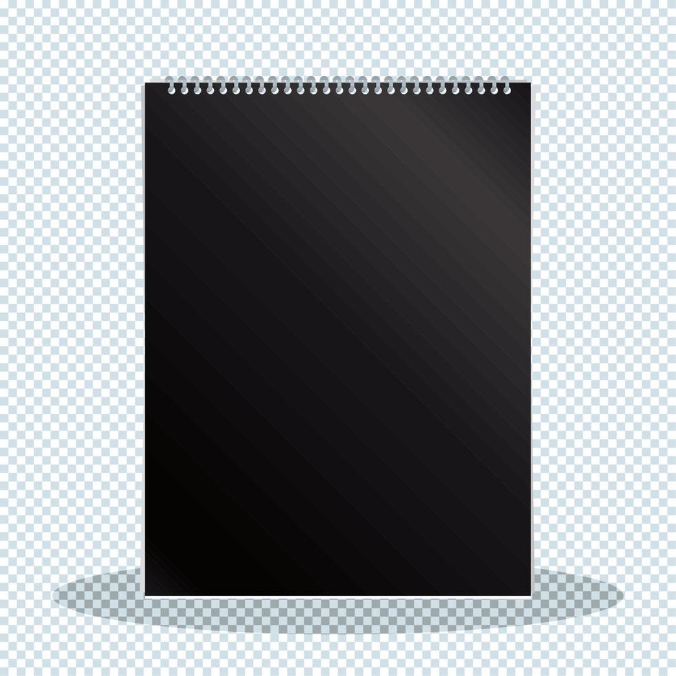maquete de fornecimento de notebook preto vetor