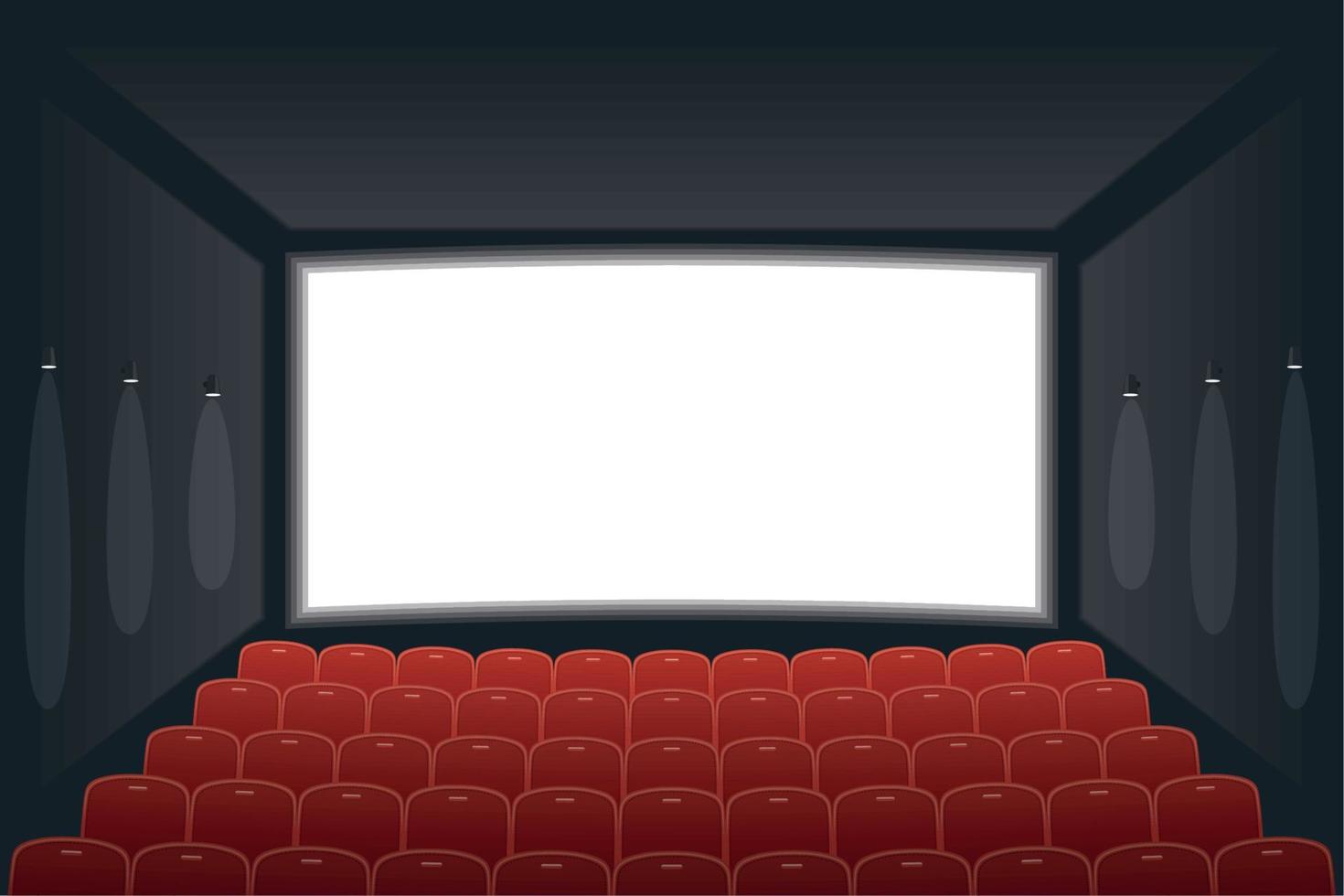 lugar de auditório de cinema vetor