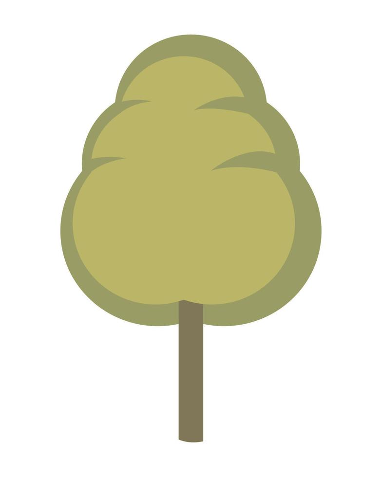 planta de árvore verde vetor
