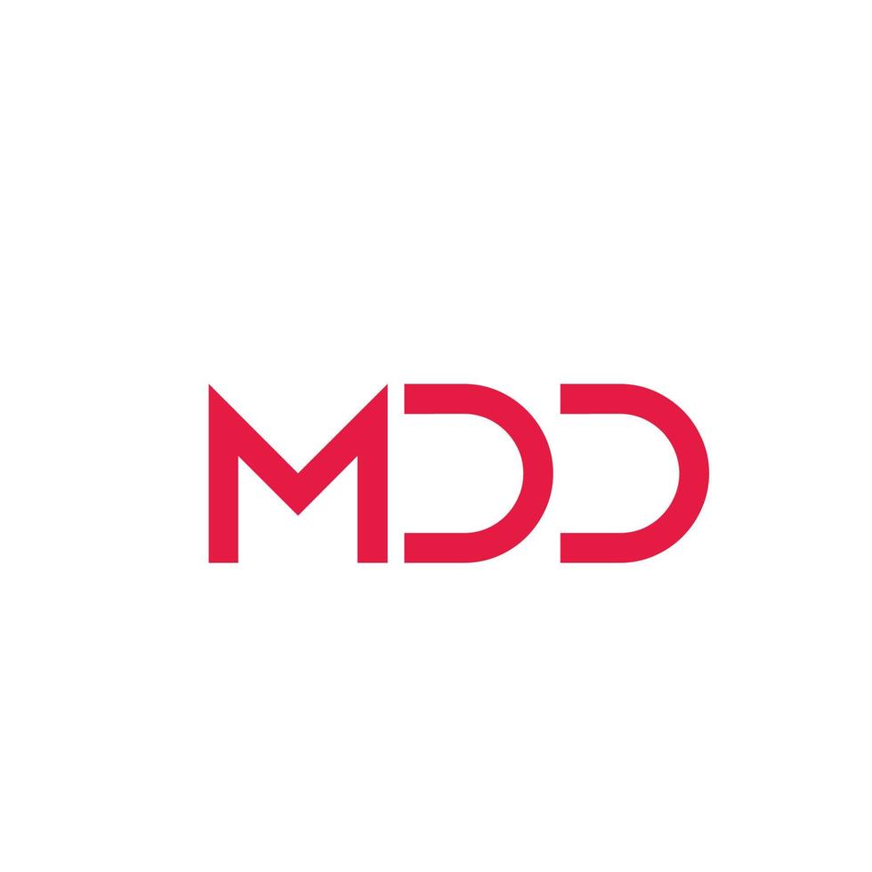 letra inicial mdd ícone vetor logotipo modelo ilustração design pro vector