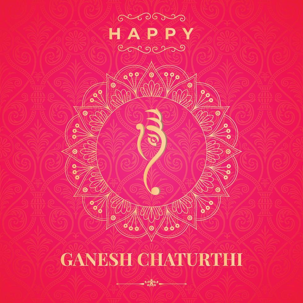 ilustração vetorial de ganesh chaturthi para celebração do festival hindu vetor