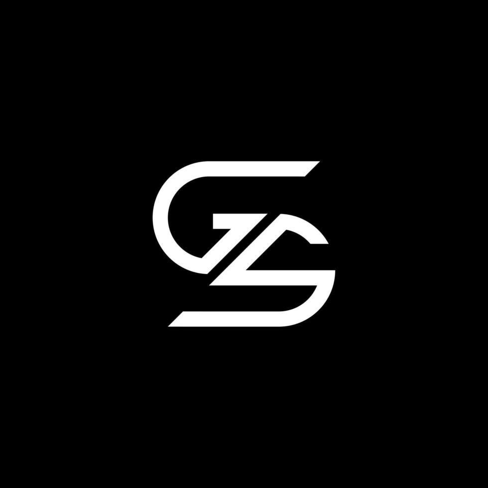 gs carta logotipo design criativo com gráfico vetorial, gs logotipo simples e moderno. vetor