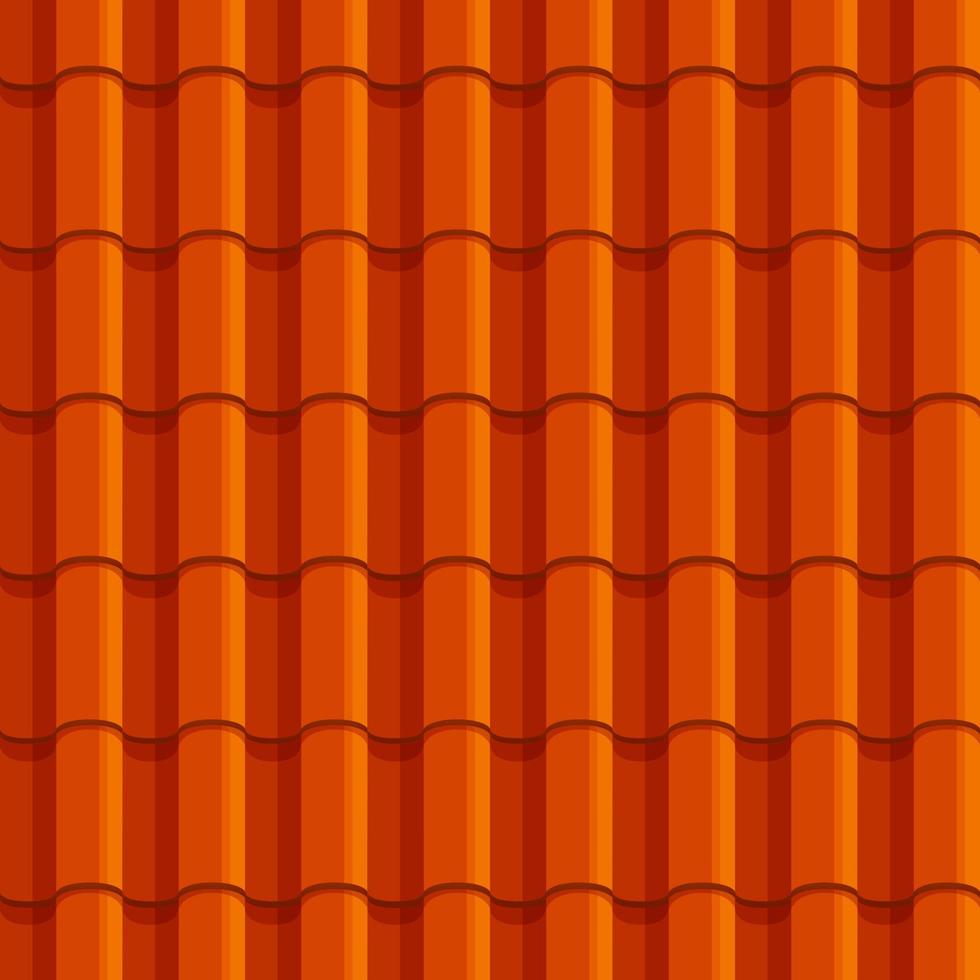 telha chinesa laranja, plano de fundo transparente vetor