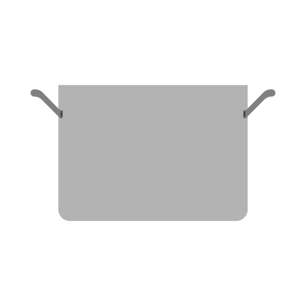 panela de cozinha objeto de alça de cozimento. ícone plano de utensílio de cozinha doméstico panela de vetor de casa