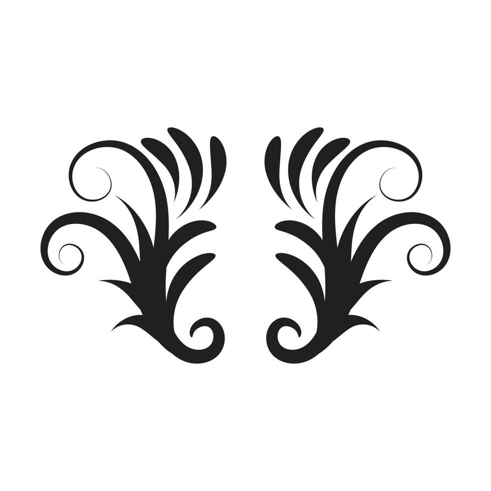 design de ornamento de casamento para impressão vetor