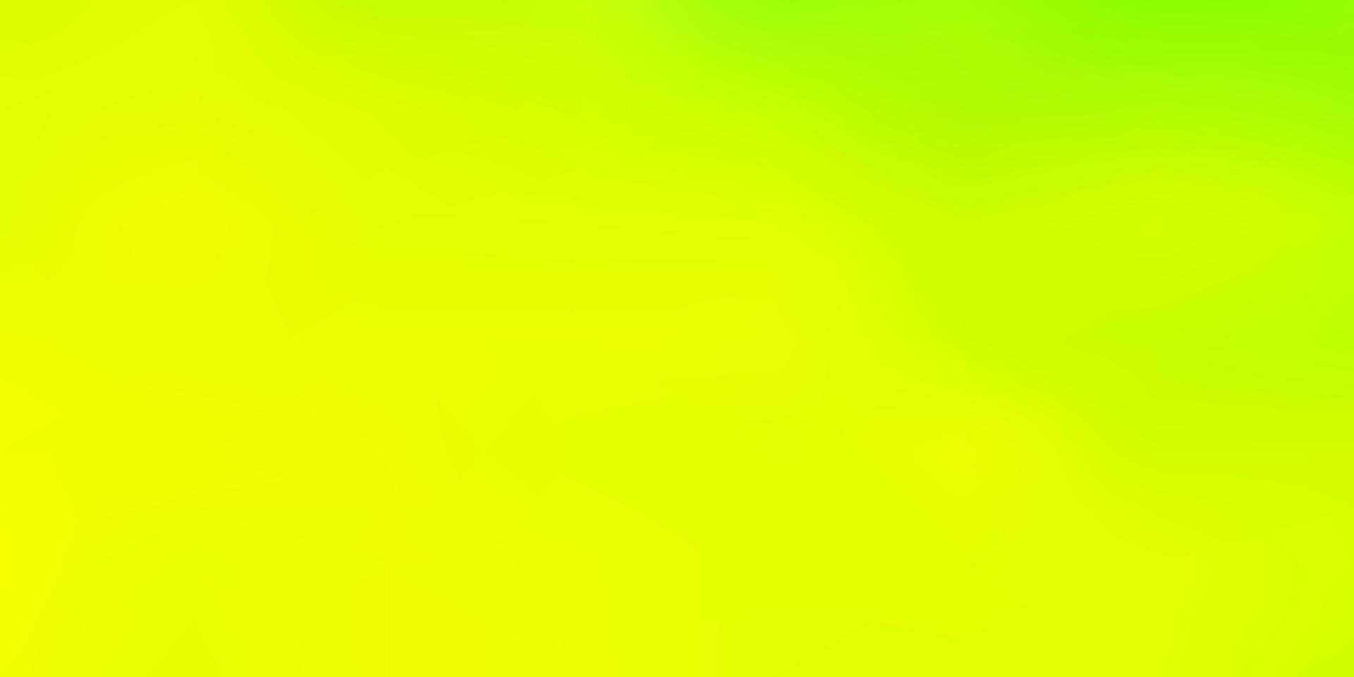 desenho de borrão de vetor verde e amarelo claro.