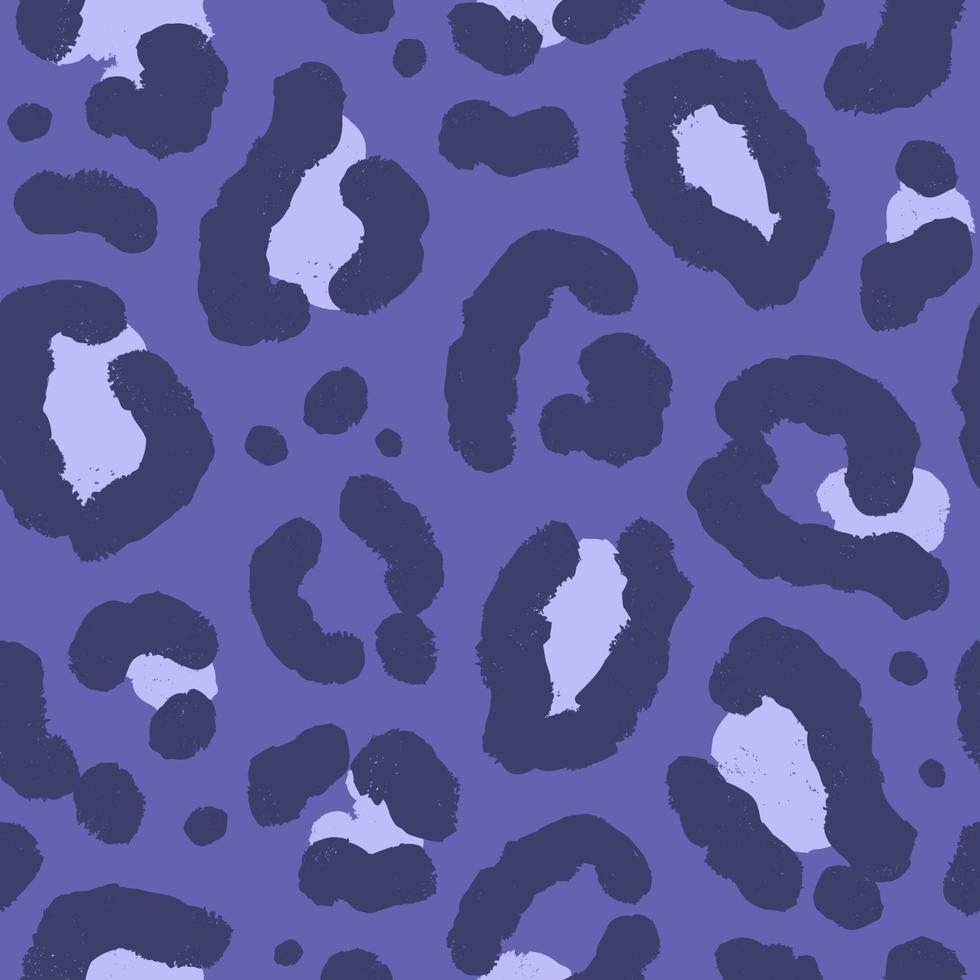 sem costura padrão com estampa animal em cor muito peri. textura abstrata na moda com pele de leopardo pincel. ilustração vetorial de moda vetor