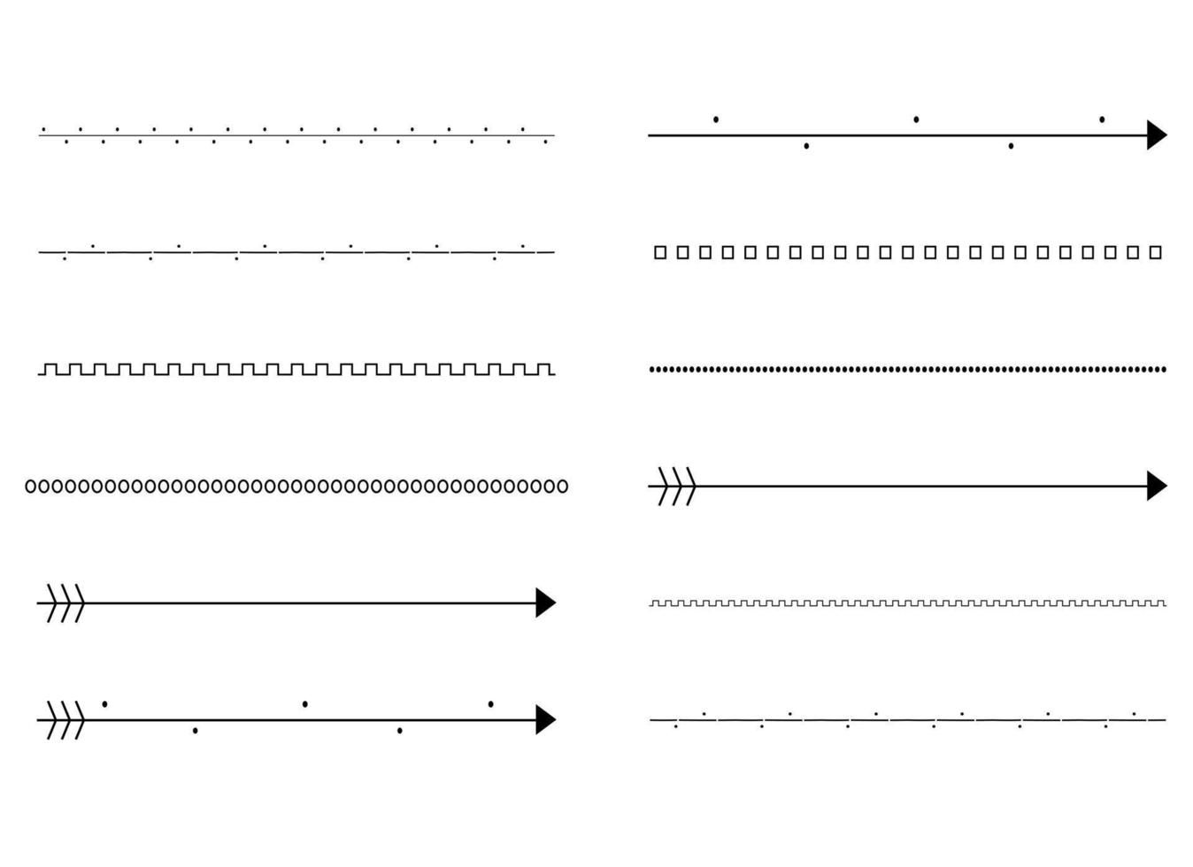 ilustração de design de vetor de linhas decorativas vintage isolada no fundo branco