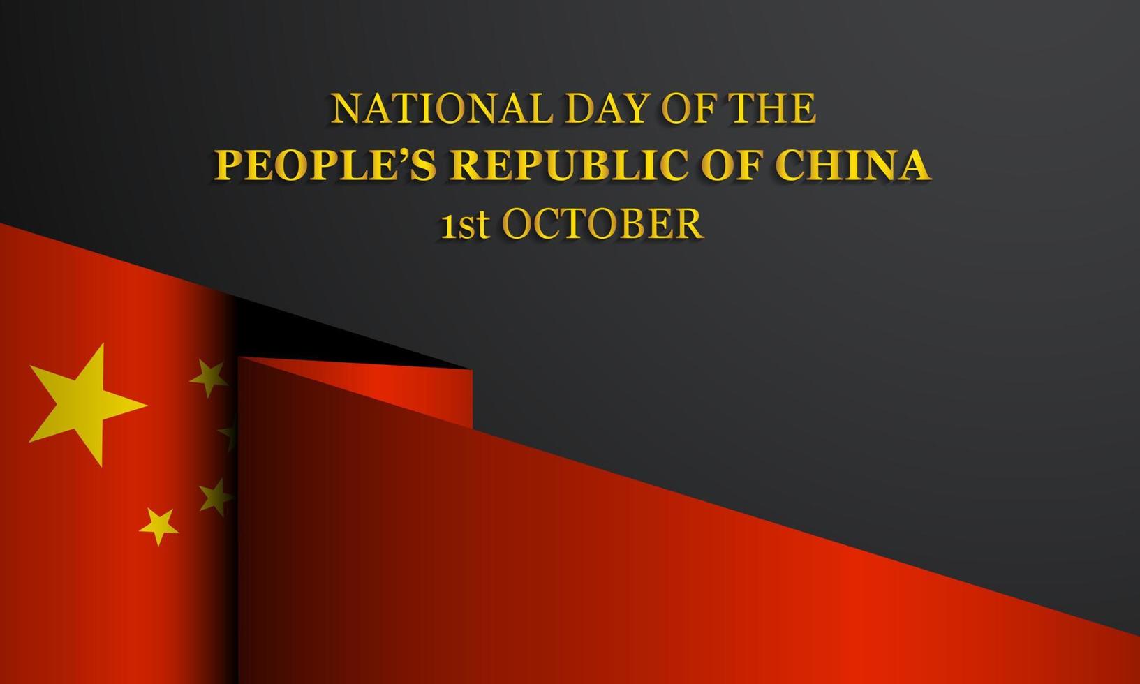 dia nacional da república popular da china. vetor