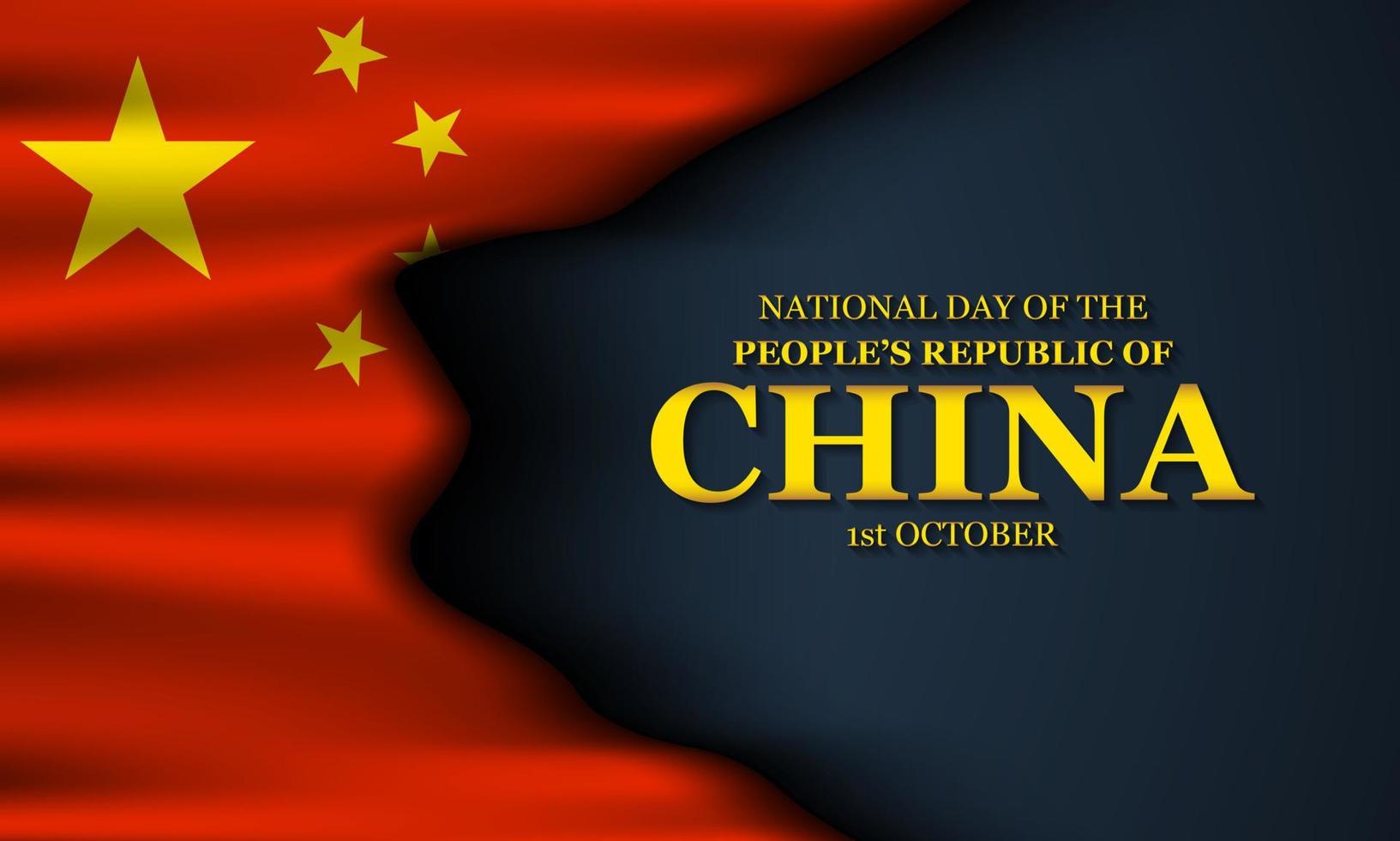 dia nacional da república popular da china. vetor