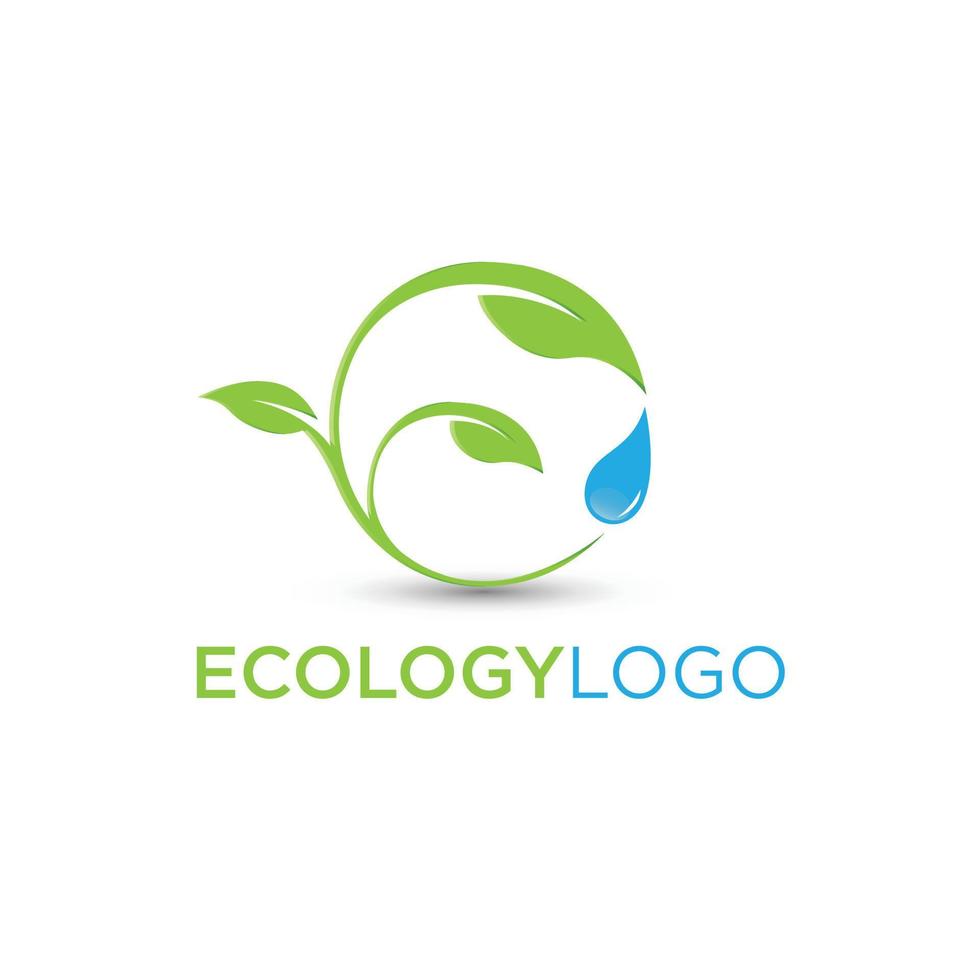 abstrata esfera verde folha logotipo elemento vetor design ecologia símbolo