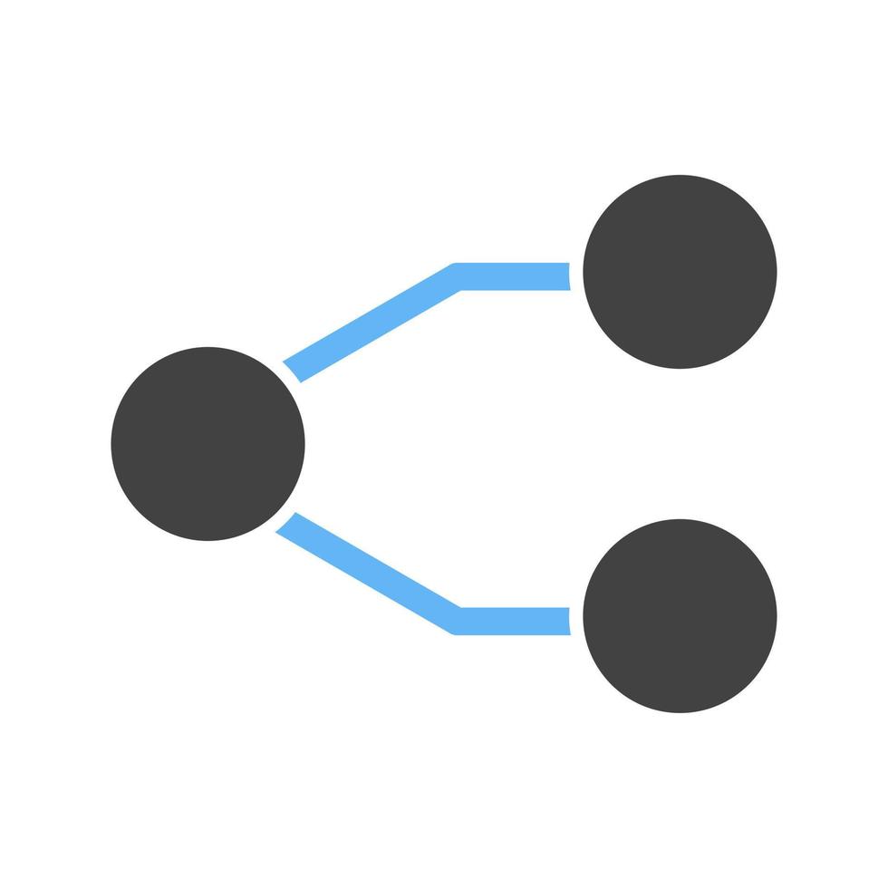 rede i ícone azul e preto do glifo vetor