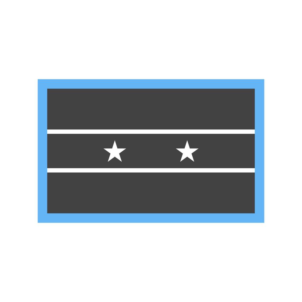 ícone azul e preto do glifo da síria vetor