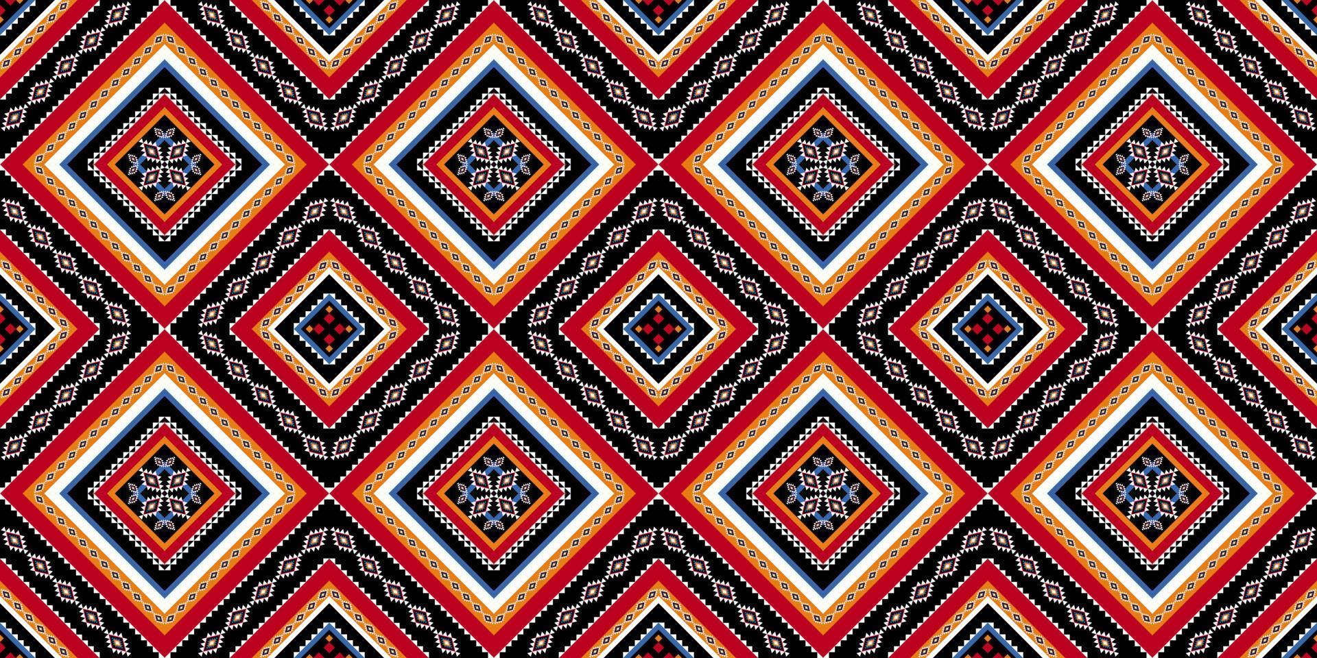 arte abstrata padrão étnico. sem costura padrão em bordados tribais, folclóricos e estilo mexicano. listrado geométrico. design para plano de fundo, papel de parede, ilustração vetorial, tecido, roupas, tapete. vetor