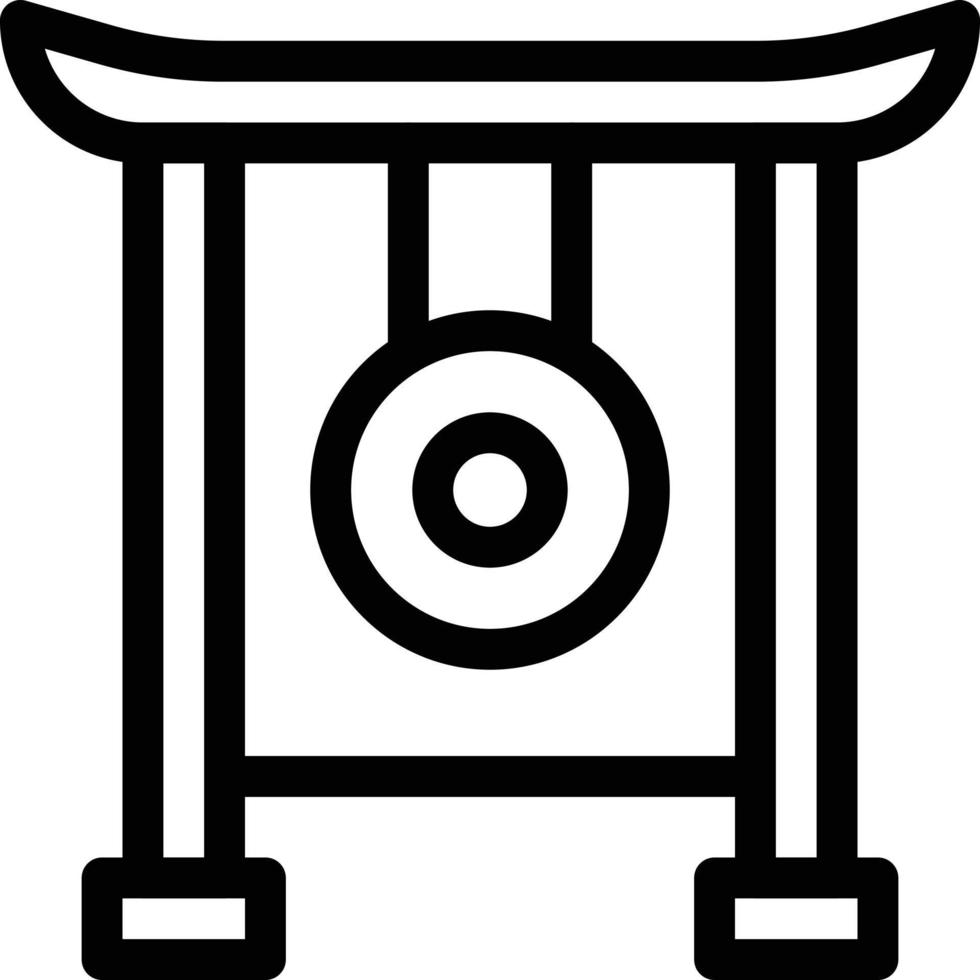 ilustração vetorial de gongo em um ícones de symbols.vector de qualidade background.premium para conceito e design gráfico. vetor