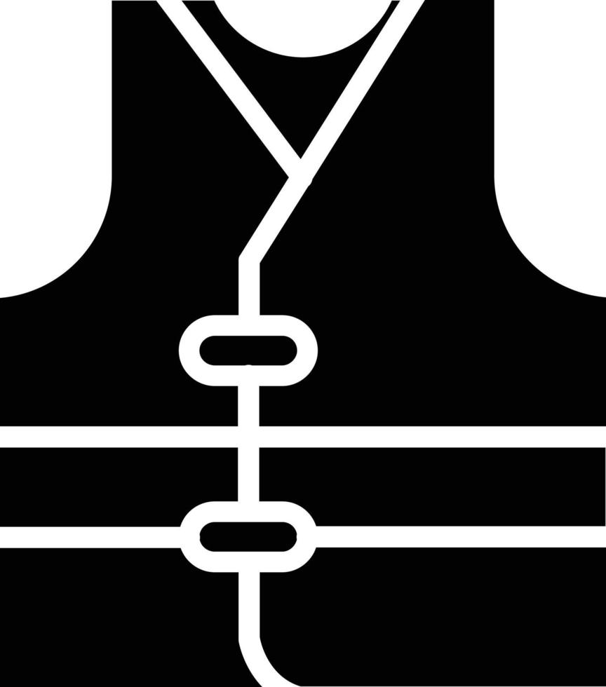 ícone de glifo de colete vetor