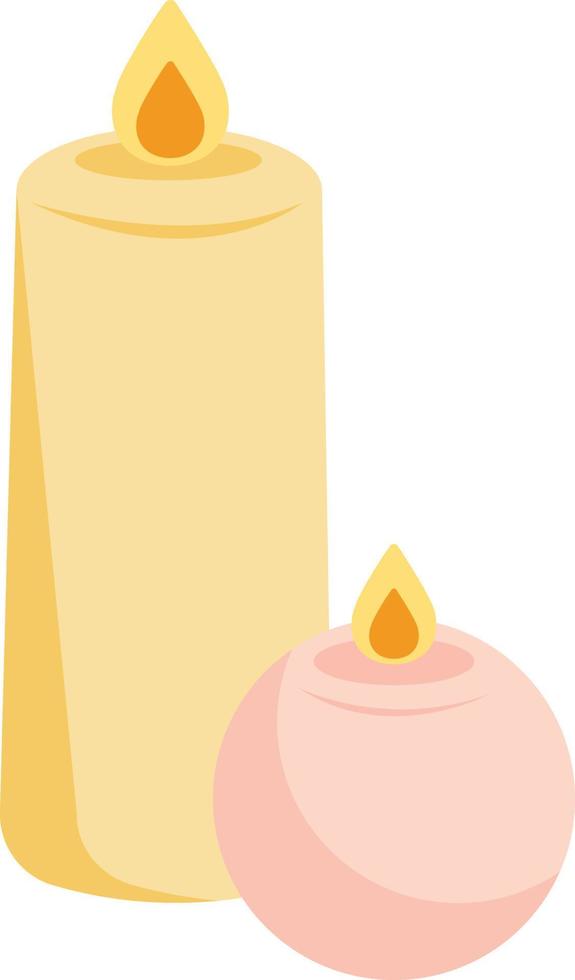 ilustração vetorial de vela perfumada vetor