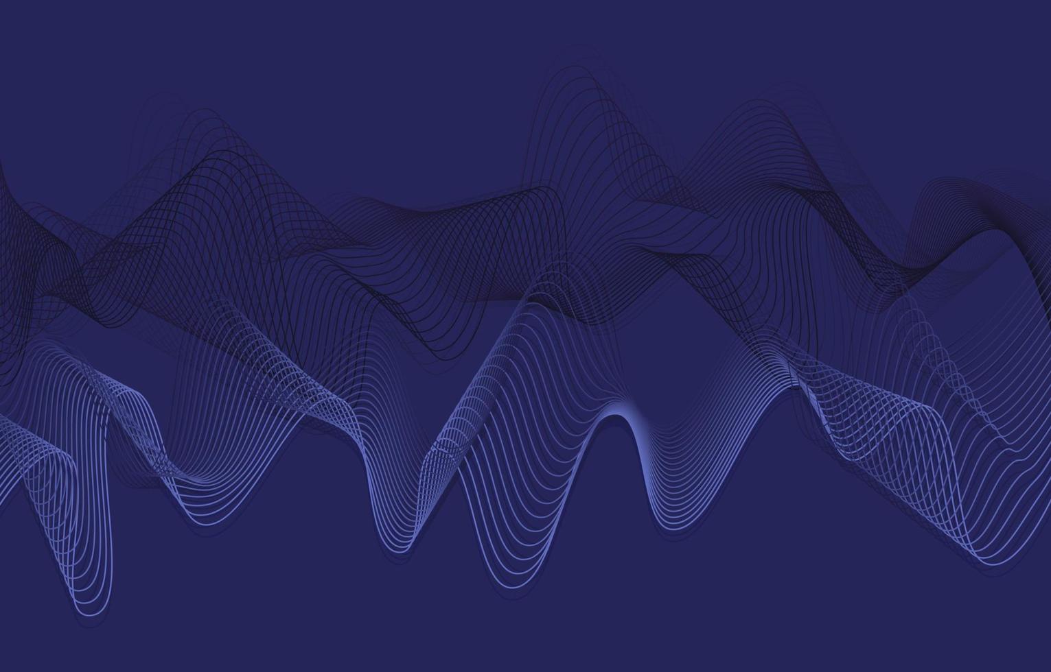 fundo escuro abstrato bonito com ondas geométricas. ilustração vetorial. abstrato gradiente. abstrato para apresentação. vetor