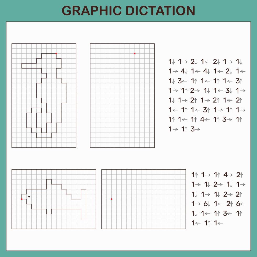 Vetores de Ditado Gráfico Jogo Educativo Para Crianças