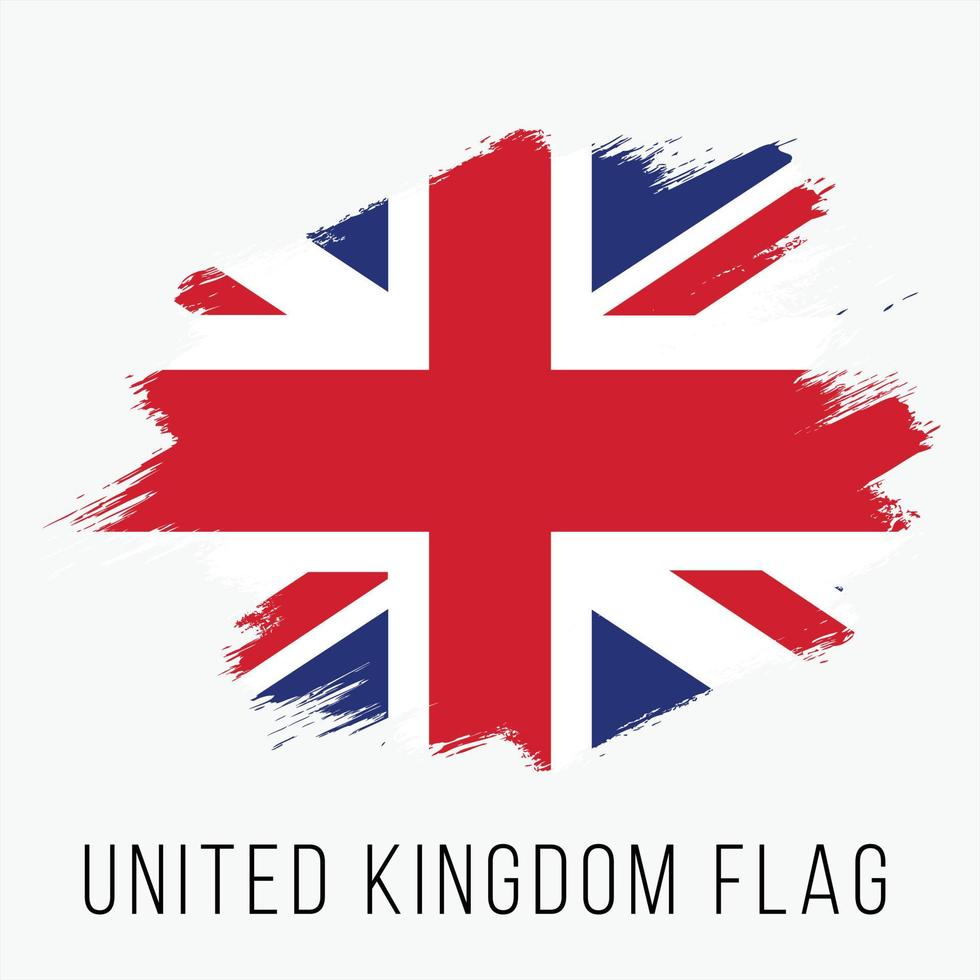 bandeira de vetor do reino unido grunge