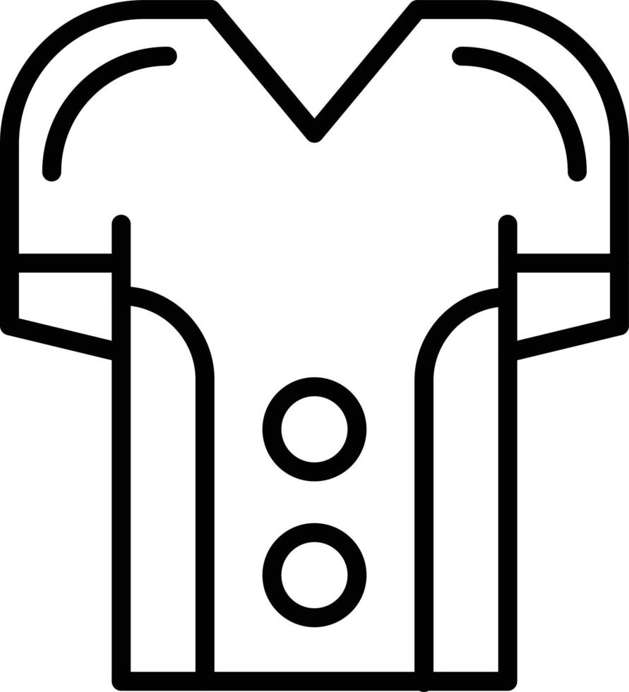 ícone de uniforme de futebol vetor