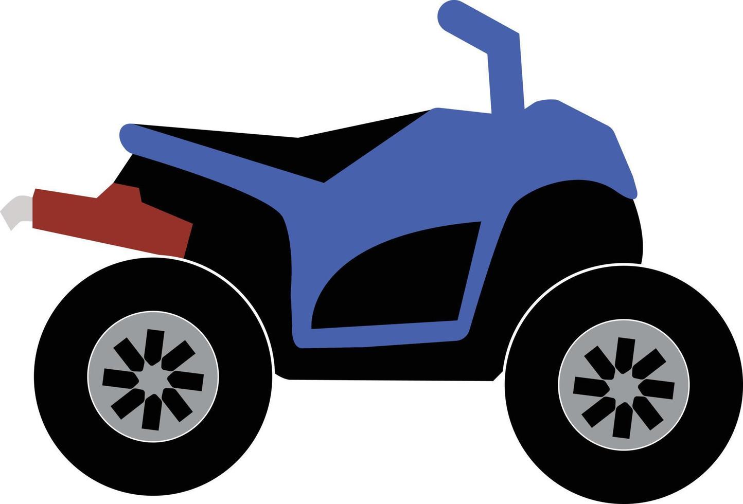 motocicletas off-road ícone atv em fundo branco. sinal de motocicleta atv. símbolo de quadriciclo. estilo plano. vetor