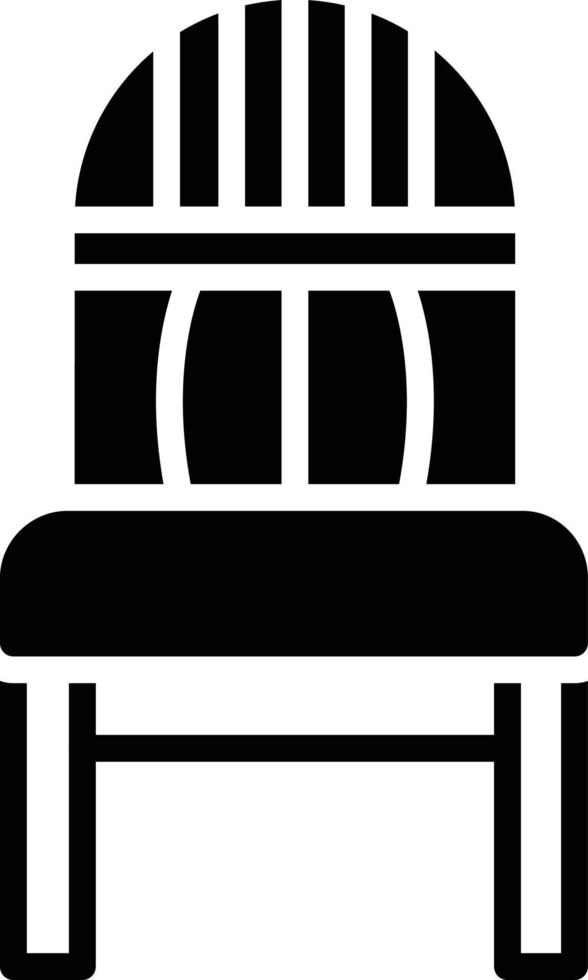 ícone de glifo de cadeira vetor