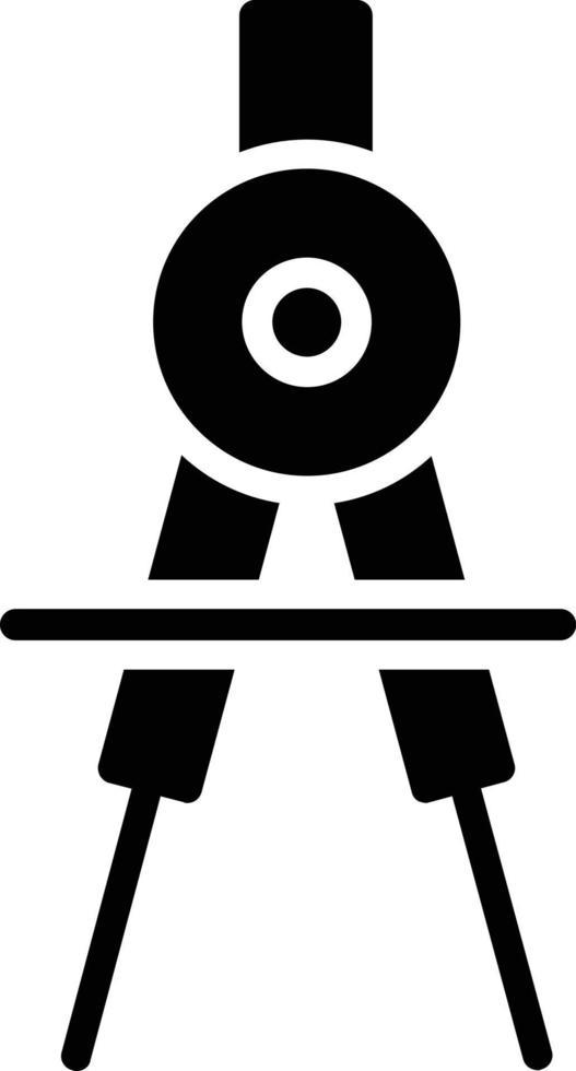 ícone de glifo de bússola vetor
