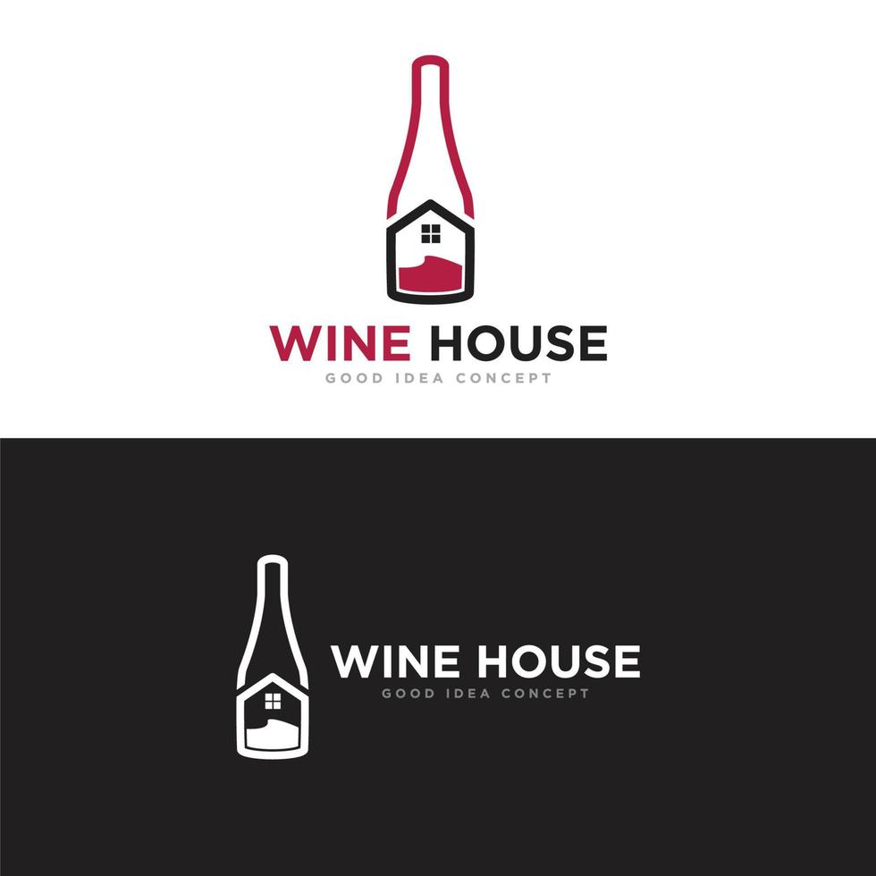 vetor de design de logotipo de bar de vinhos