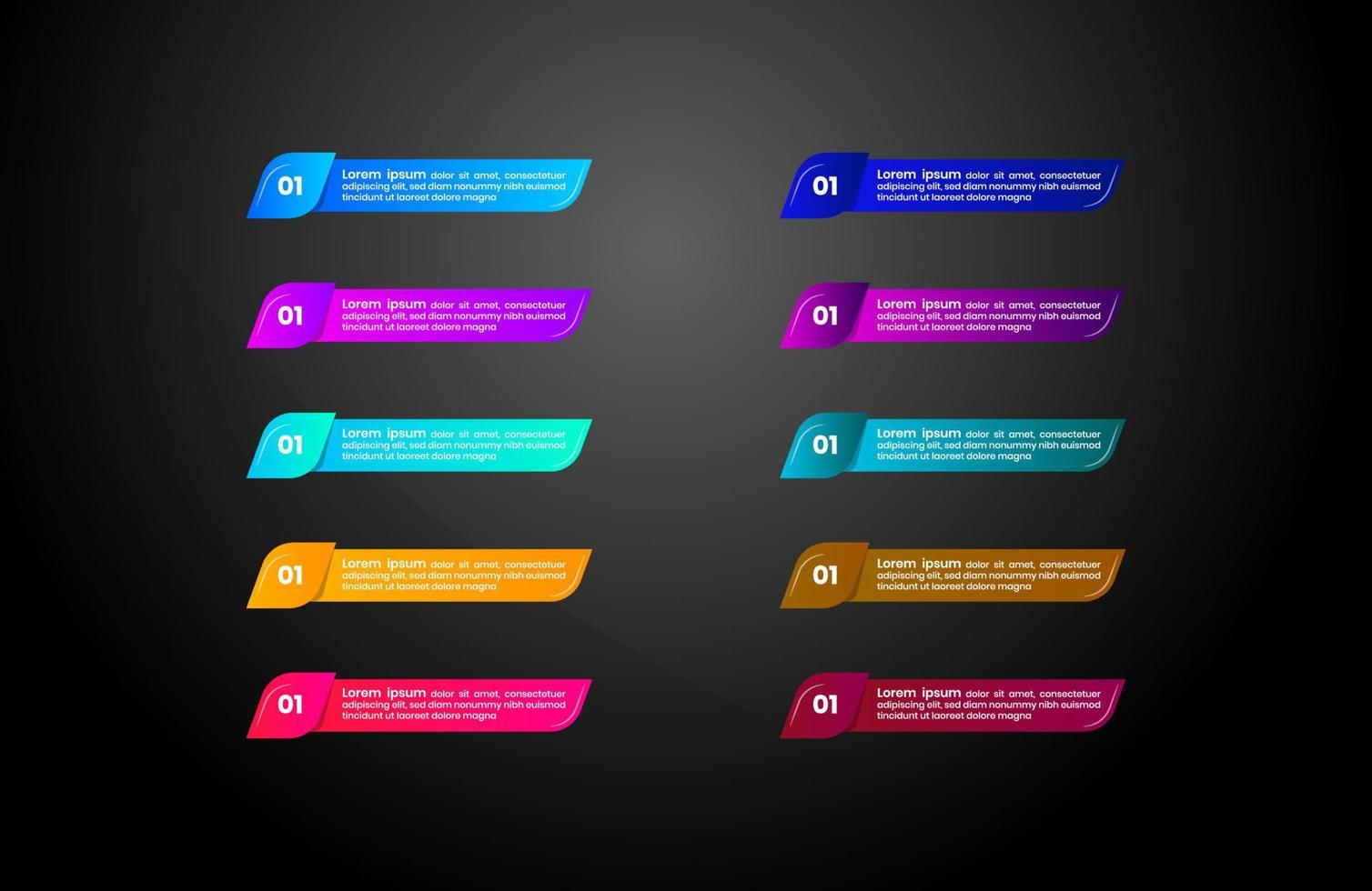 coleção de botões da web para diferentes propósitos vetor