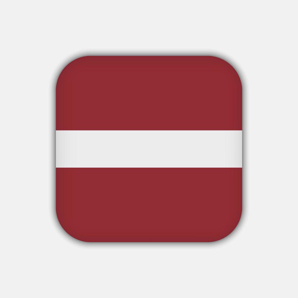 bandeira da letônia, cores oficiais. ilustração vetorial. vetor