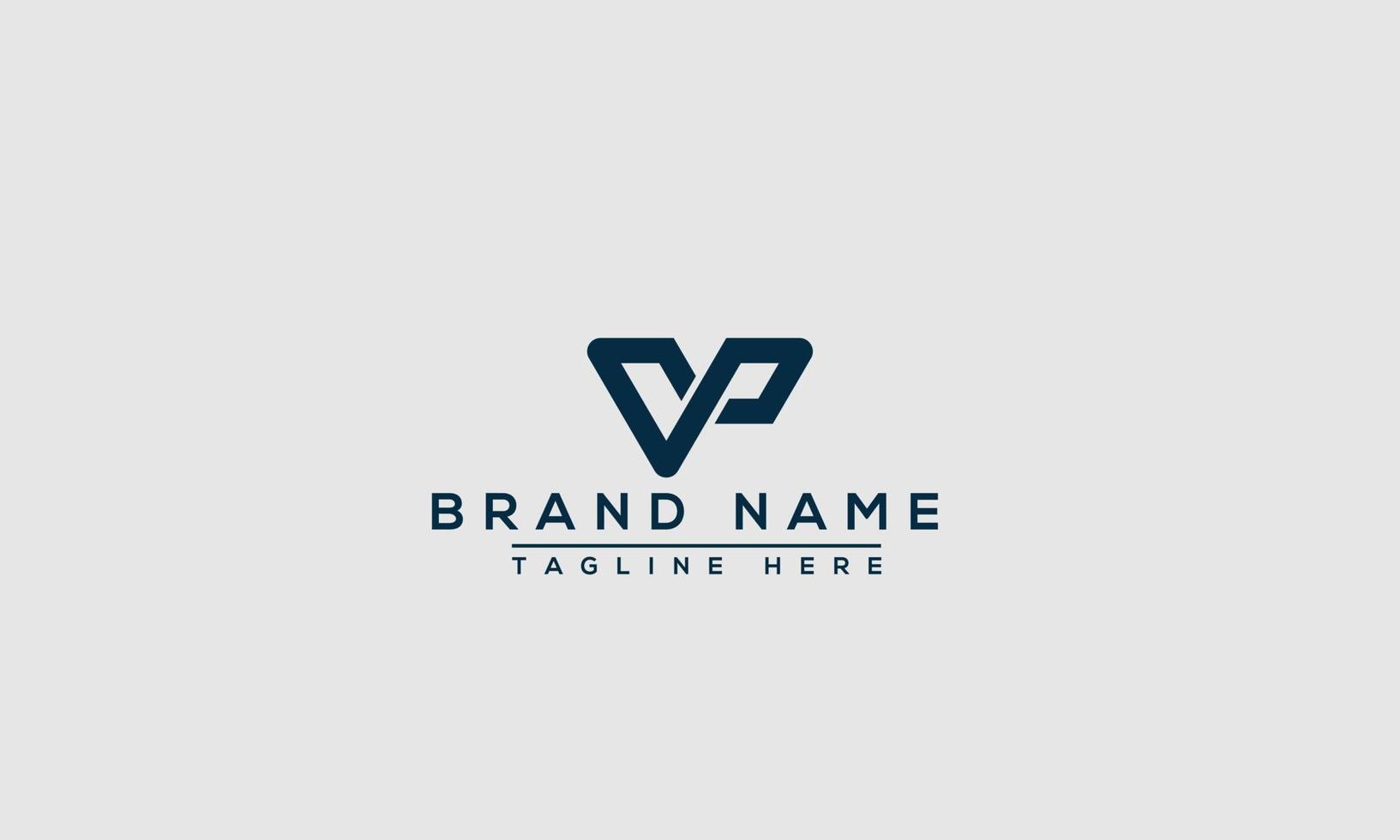 elemento de branding gráfico de vetor de modelo de design de logotipo vp.